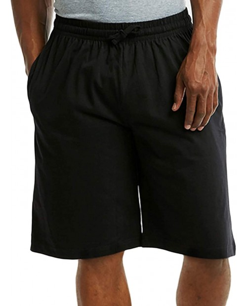 ToBeInStyle Men's Drawstring Solid Print Fleece Shorts at  Men’s Clothing store