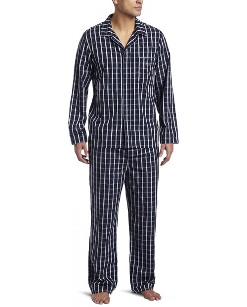 BOSS HUGO BOSS Men's Check Woven Long Sleeve Pajama Set at  Men’s Clothing store