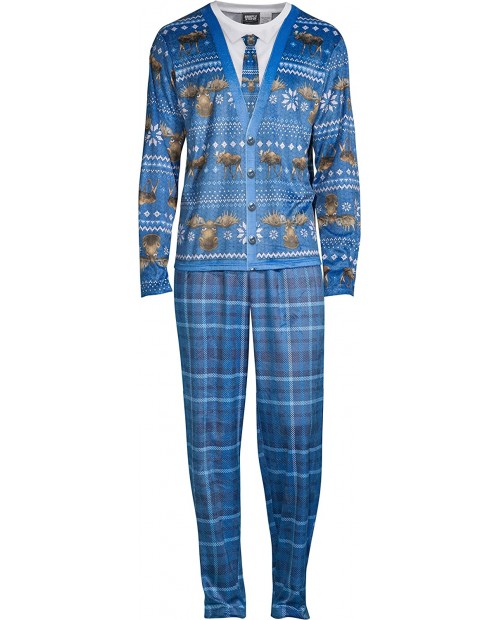 Briefly Stated Just Moosing Around Men's 2 Piece Pajamas Set at Men’s Clothing store