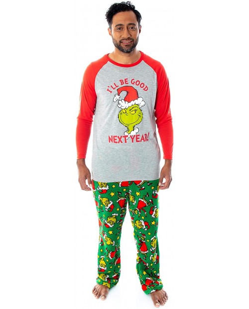 Dr. Seuss The Grinch Who Stole Christmas Matching Family Pajama Sets for Men Women Kids Toddlers at  Men’s Clothing store