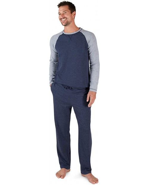 Eddie Bauer Men's Pajama Set Comfortable Raglan Shirt and Pants Sleepwear Set at  Men’s Clothing store