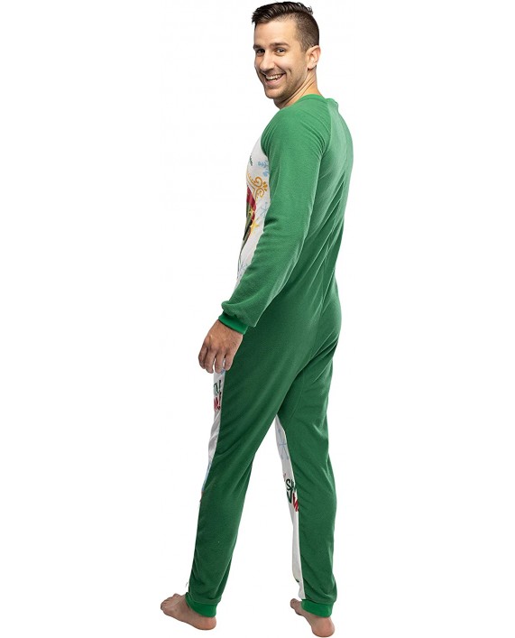 Elf The Movie Men's OMG Santa! I Know Him! One-Piece Sleeper Pajama Union Suit at Men’s Clothing store