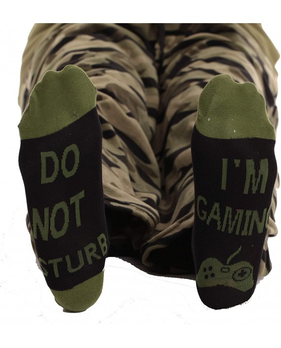 #followme Men’s Pajama Pants Set with Matching Novelty Socks with Sayings at Men’s Clothing store