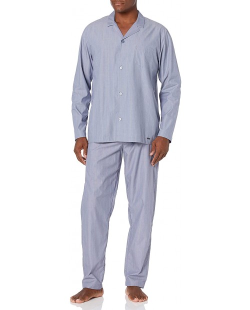 HANRO Men's Lynel Long Sleeve Pajama Set at  Men’s Clothing store