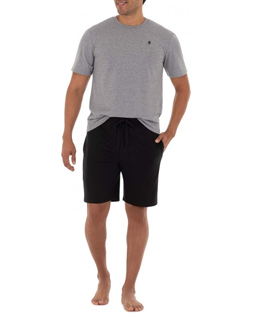 IZOD Men's Sleeve Jersey Knit Top and Breathable Shorts Sleep Set at  Men’s Clothing store