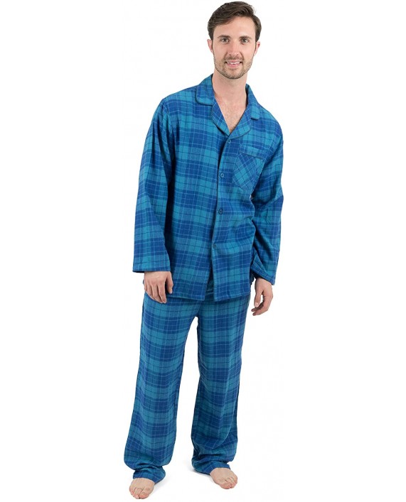 Leveret Mens Flannel Pajamas 2 Piece Christmas Pajama Set Size Small-XXX-Large at Men’s Clothing store