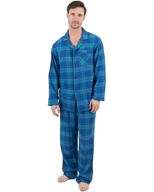 Leveret Mens Flannel Pajamas 2 Piece Christmas Pajama Set Size Small-XXX-Large at Men’s Clothing store