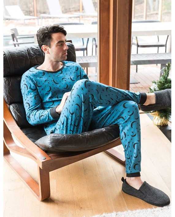 Leveret Men's Pajamas Fitted 2 Piece PJ's Set 100% Cotton Sleep Pants Sleepwear XSmall-XXLarge at Men’s Clothing store