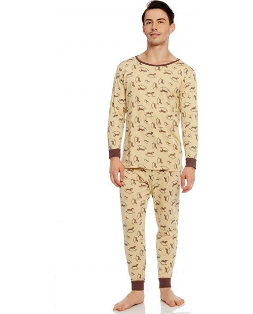 Leveret Men's Pajamas Fitted 2 Piece Pjs Set 100% Organic Cotton Sleep Pants Sleepwear XSmall-XLarge at  Men’s Clothing store