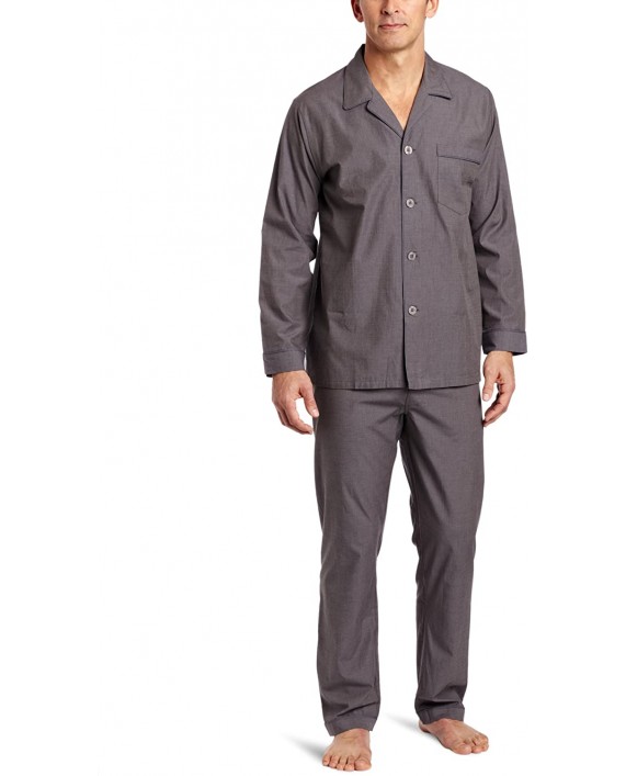 Majestic International Men's Cotton Basics ls Pajama at Men’s Clothing store Pajama Sets