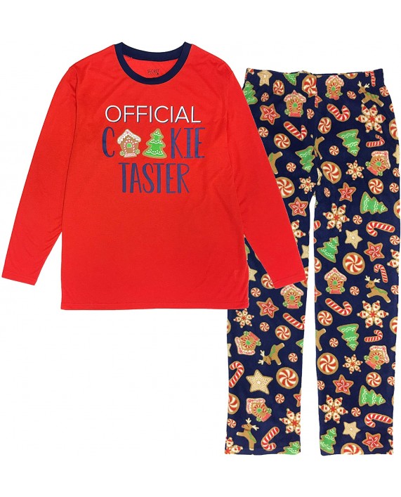 MJC International Family Matching Christmas Cookie Cutter Fleece Pajama Sets - Sizes for All Ages Large at Men’s Clothing store