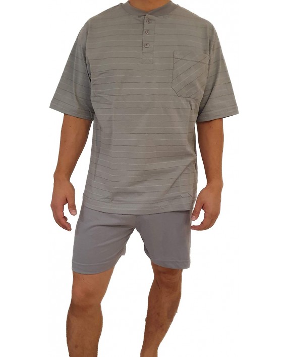 Nite Nite 105 Men pjs set three piece short sleeve pants and shorts at Men’s Clothing store