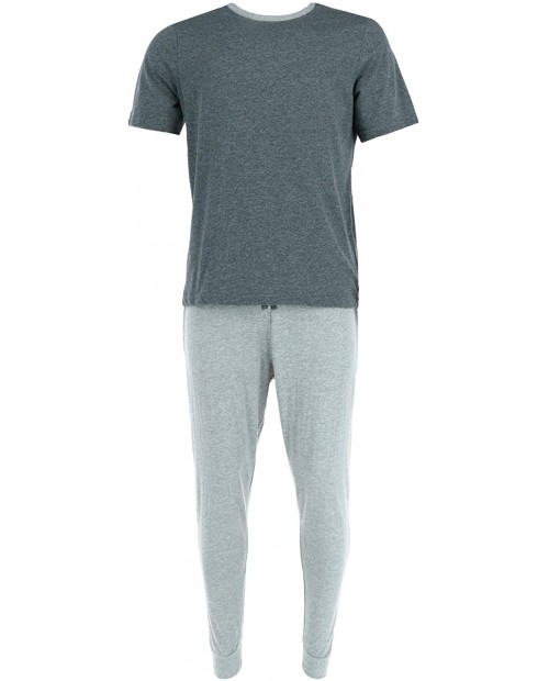 Ten West Apparel Men's Knit Solid Short Sleeve Long Leg Pajama Set at  Men’s Clothing store