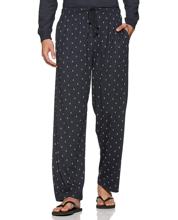 The Slumber Project Men's Cuffed Long Sleeve Tee and Anchor Pant Pajama Set