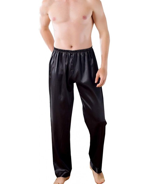 THWEI Mens Satin Pajamas Pants Pajamas Bottoms Lounge Pants at  Men’s Clothing store