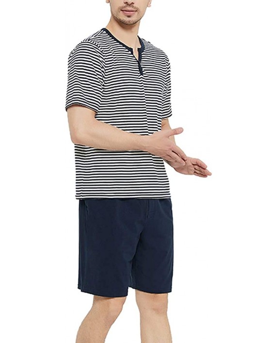 U2SKIIN Mens Cotton Pajama Shorts Lightweight Lounge Pant with Pockets Soft Sleep Pj Shorts for Men at Men’s Clothing store