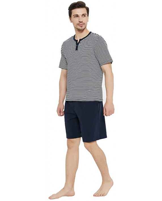 U2SKIIN Mens Cotton Pajama Shorts Lightweight Lounge Pant with Pockets Soft Sleep Pj Shorts for Men at Men’s Clothing store