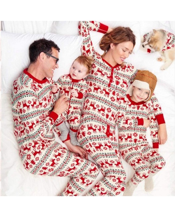 Unisex Family Matching Winter Holiday Pajama Collection Sleepwear Children Clothes Christmas