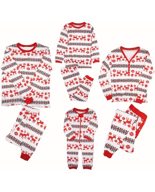 Unisex Family Matching Winter Holiday Pajama Collection Sleepwear Children Clothes Christmas