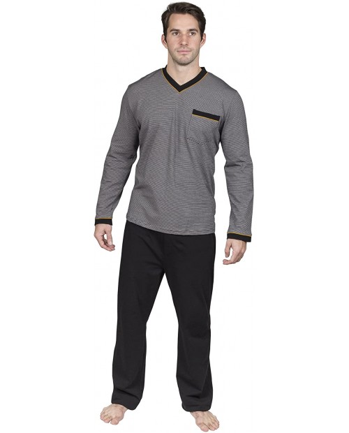 Yugo Sport Pajamas for Men Cotton Knit - Pajama Set – Loungewear - Men's PJ at  Men’s Clothing store