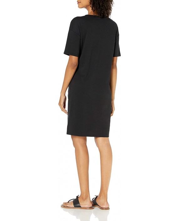 Brand - Daily Ritual Women's Pima Cotton and Modal Interlock Patch-Pocket T-Shirt Dress
