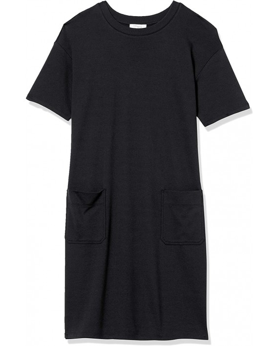 Brand - Daily Ritual Women's Pima Cotton and Modal Interlock Patch-Pocket T-Shirt Dress