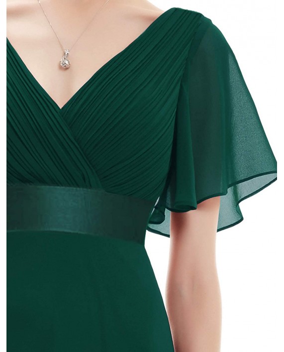 Ever-Pretty Women's Short Sleeve V-Neck Long Evening Dress 09890