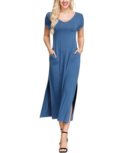 INK+IVY Women's Stretch Maxi Summer Dress with Pockets at Women’s Clothing store
