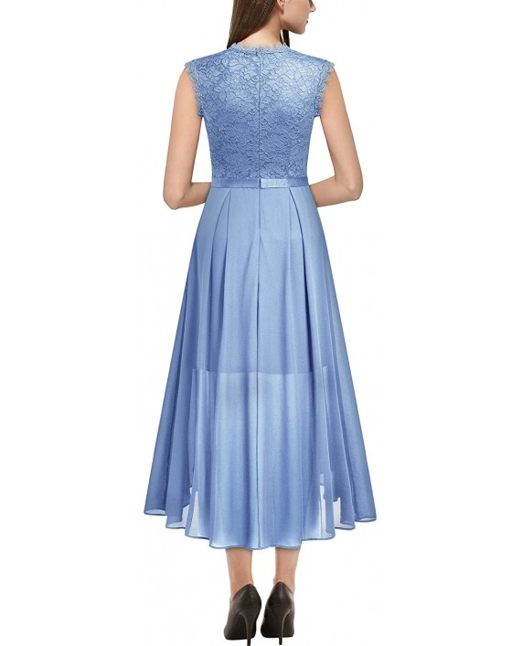 Miusol Women's Formal Retro Lace Style Bridesmaid Maxi Dress