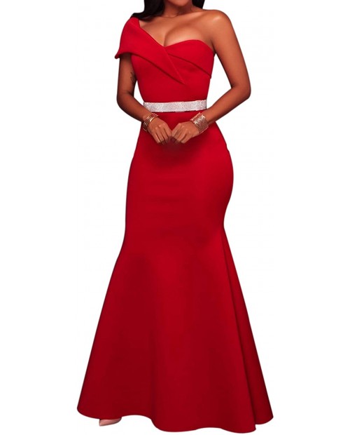 SEBOWEL Women's Sexy Off The Shoulder Oversized Bow Applique Evening Gown Party Maxi Dress at  Women’s Clothing store