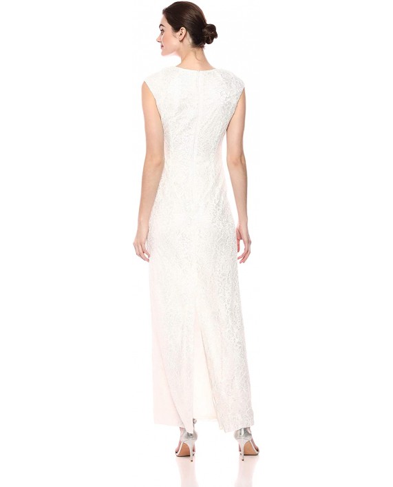 Tahari by Arthur S. Levine Women's Glitter Lace Gown