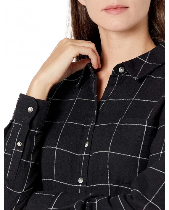 Brand - Goodthreads Women's Flannel Relaxed Fit Belted Shirt Dress
