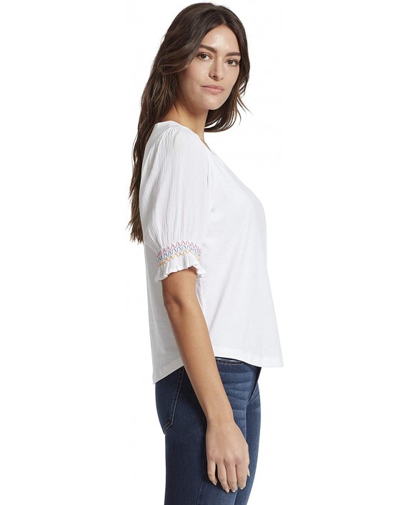 Ella Moss Women's Maddie Puffed Short Sleeve Top at Women’s Clothing store