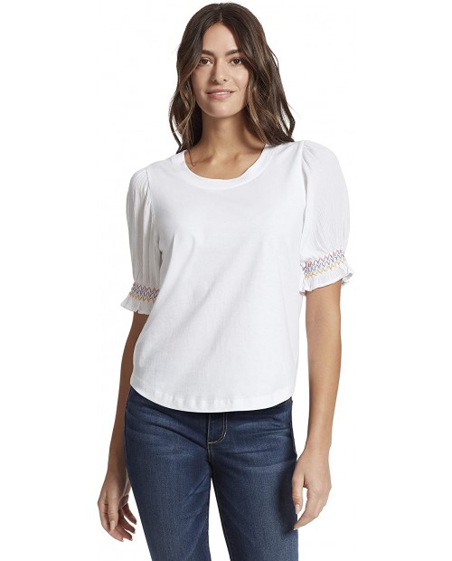 Ella Moss Women's Maddie Puffed Short Sleeve Top at  Women’s Clothing store
