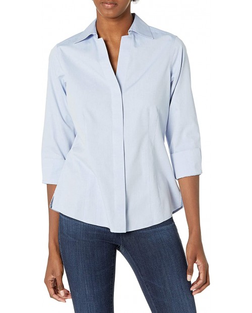 Foxcroft Women's Taylor Essential Non-Iron Blouse at Women’s Clothing store Button Down Shirts