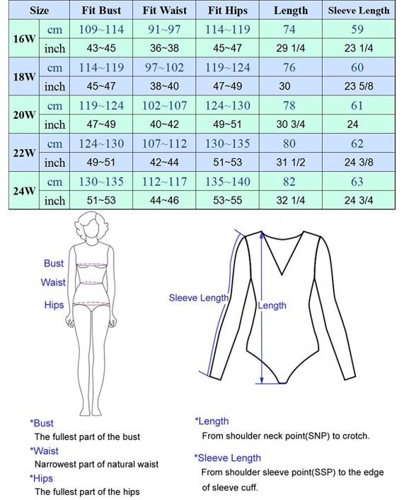 Hanna Nikole Women's Plus Size See Through Bodysuit Sheer Long Sleeve Jumpsuit