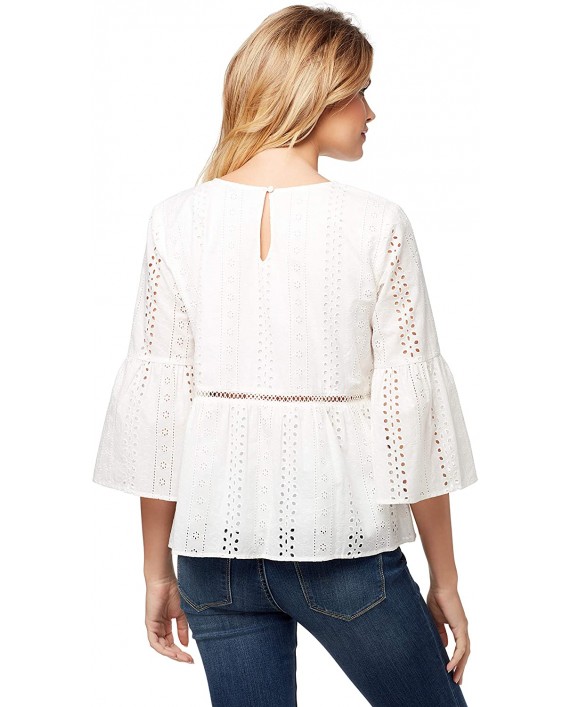 Jessica Simpson Women's Habsburg Pretty Eyelet Tiered Top at Women’s Clothing store