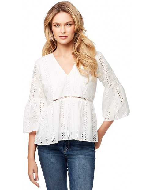 Jessica Simpson Women's Habsburg Pretty Eyelet Tiered Top at  Women’s Clothing store