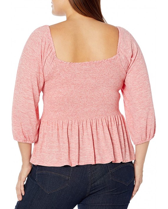 Jessica Simpson Women's Sherrie Square Neck Smocked Top at Women’s Clothing store