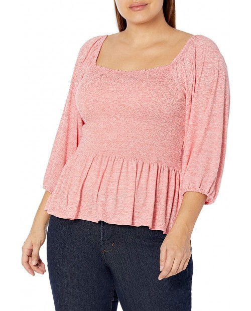 Jessica Simpson Women's Sherrie Square Neck Smocked Top at  Women’s Clothing store