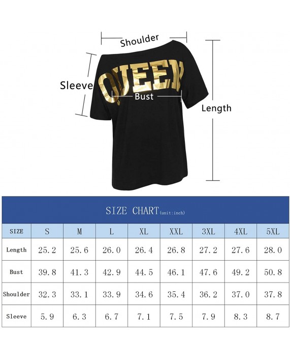 PESION Womens Off The Shoulder Tops Sexy Shiny Shirts Long Short Sleeves Fashion Graphic T-shirts Blouses at Women’s Clothing store