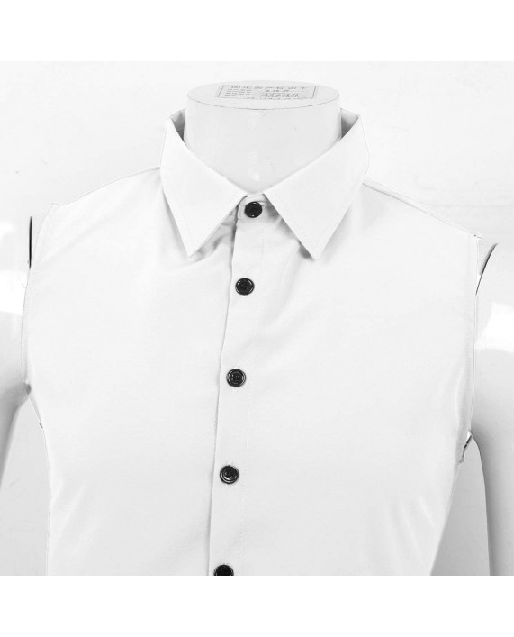 ACSUSS Mens Fashion Fake Collar Detachable Dickey Collar Solid Color Decorative Half Shirts False Collar at Men’s Clothing store