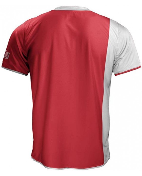 ADMIRAL Verso Reversible Ready-to-Play Soccer Jersey Scarlet White Youth Large