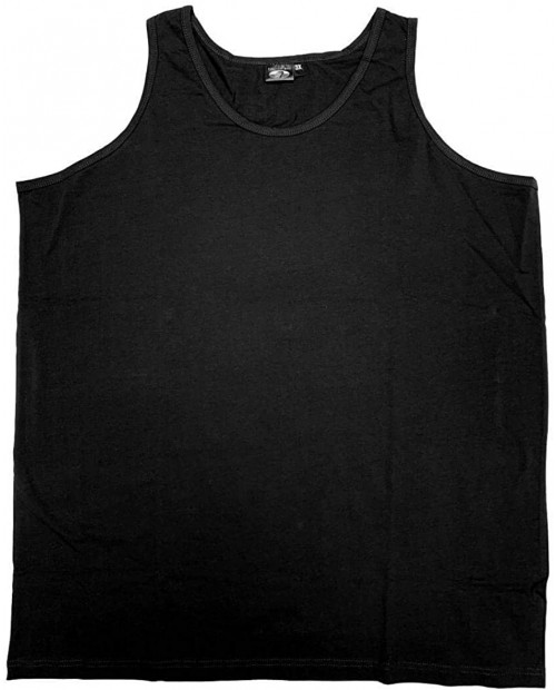 Big and Tall Beefy Tank Tops to Size 10X Big and 6X Tall in Black Grey Royal Blue Wine and Navy at  Men’s Clothing store