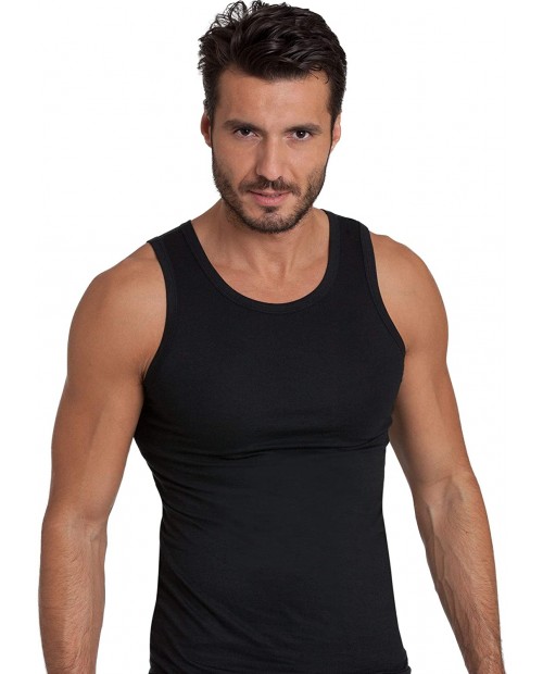 EGI Luxury Wool Silk Men's Sleeveless Shirt Muscle Tank Top. Proudly Made in Italy. at  Men’s Clothing store