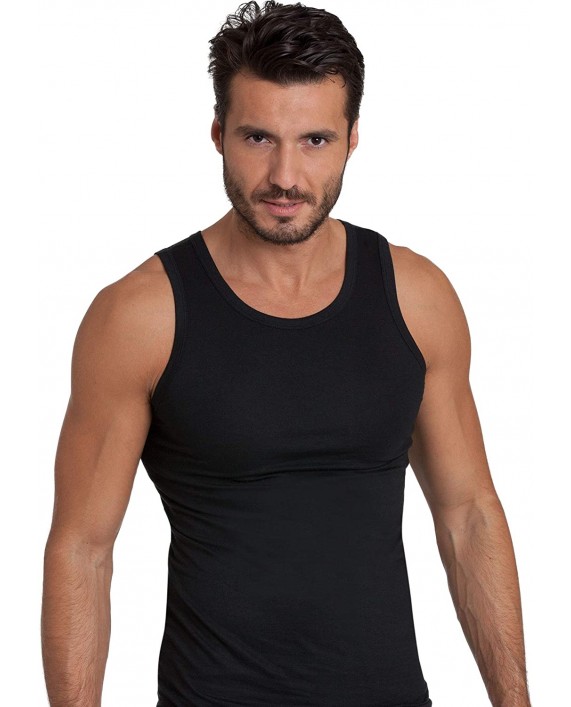EGI Luxury Wool Silk Men's Sleeveless Shirt Muscle Tank Top. Proudly Made in Italy. at Men’s Clothing store