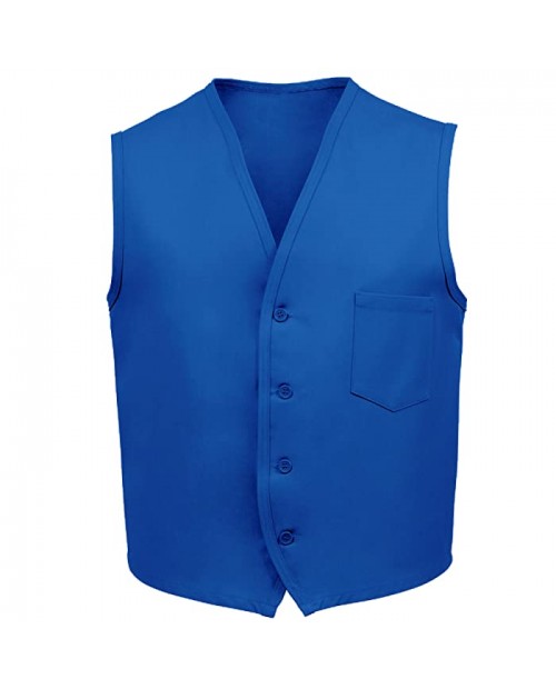 Fame Fabrics 28613 V40 Unisex Vest Left Chest Pocket Royal Blue LG