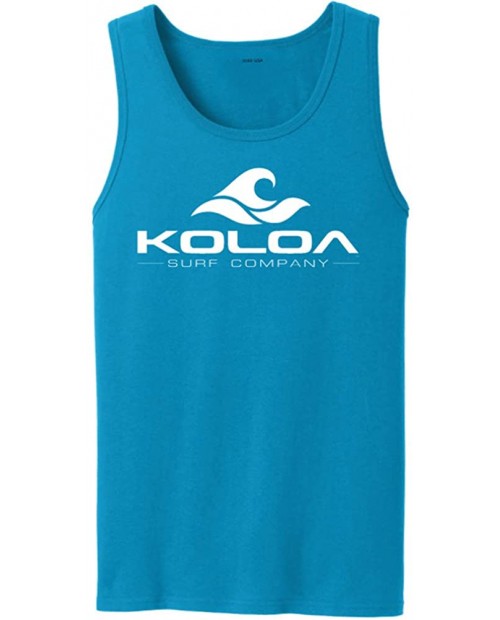 Koloa Classic Wave Logo Tank Tops in 27 Colors. Adult Sizes S-4XL at  Men’s Clothing store