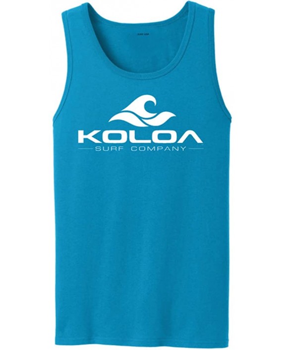 Koloa Classic Wave Logo Tank Tops in 27 Colors. Adult Sizes S-4XL at Men’s Clothing store