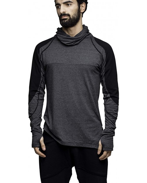 MDNT45 Men’s Long Sleeve Hooded Shirt. Handmade Quality Ninja Sweatshirt Hoodie. at Men’s Clothing store